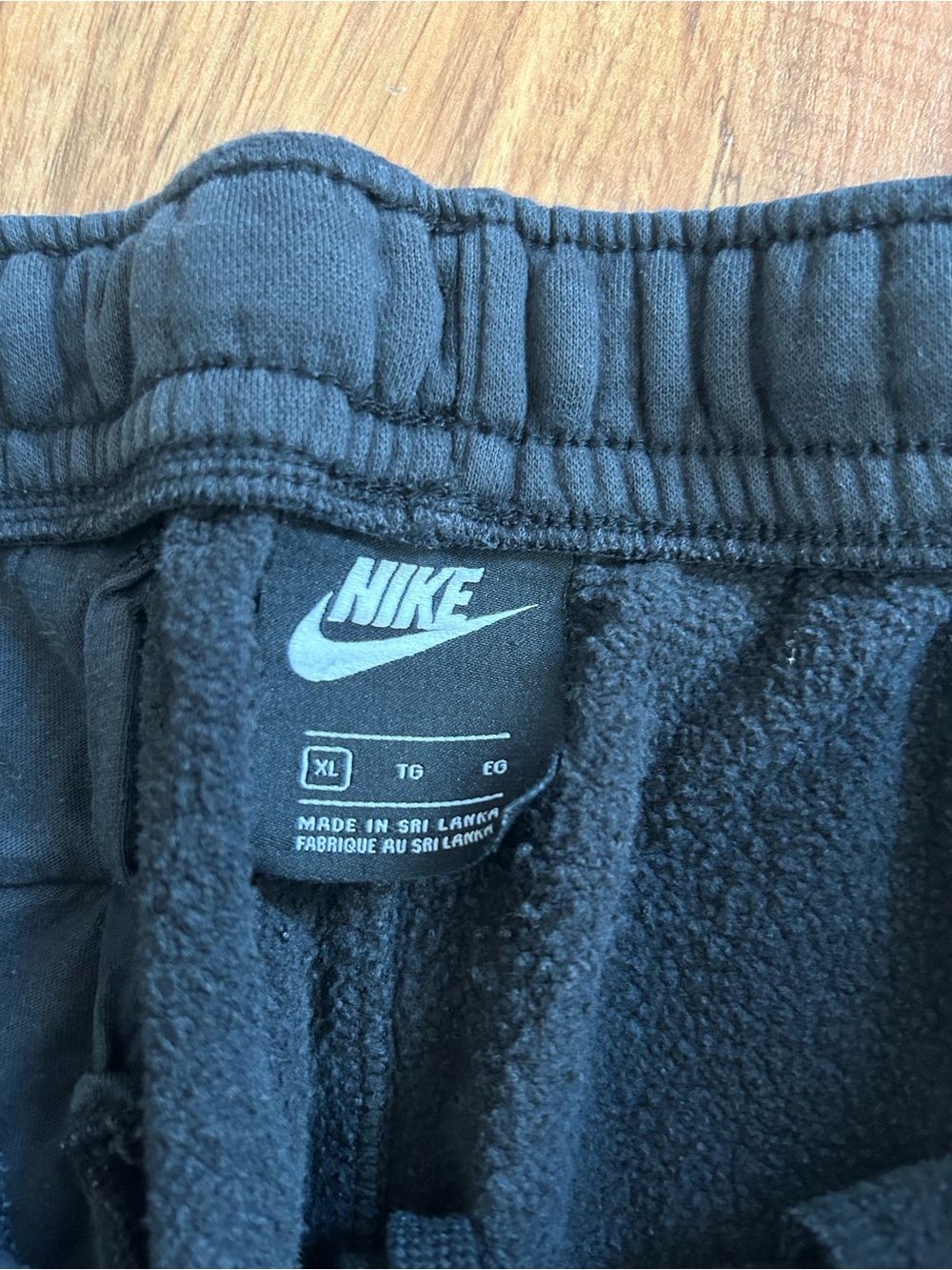 Nike Fleece Straight Leg Sweatpants Black Mens Size XL - Picture 5 of 9